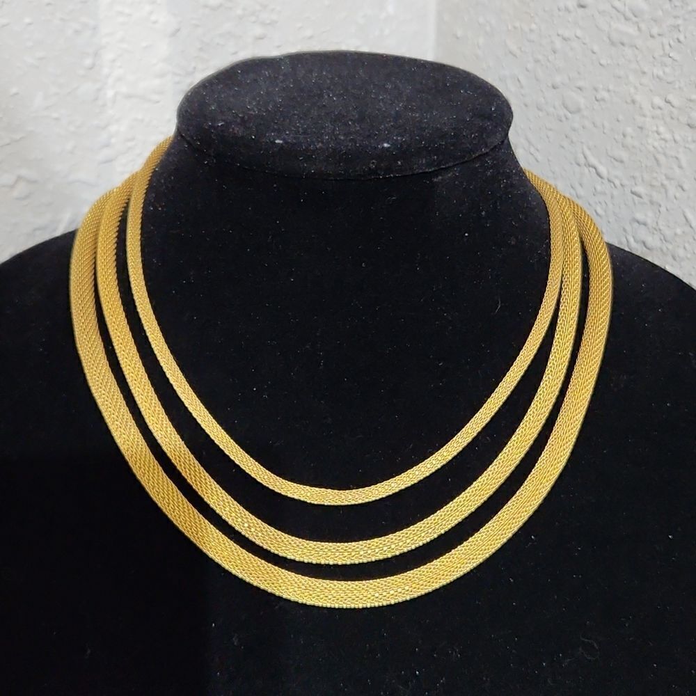VNTG Goldtone Layered Rope Necklace
